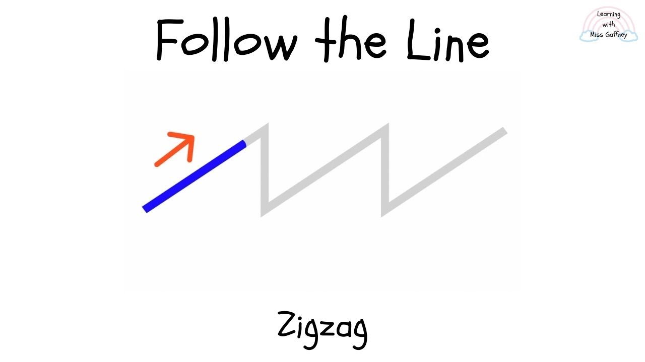 Follow the Line | Zigzag | Air Tracing for Kids