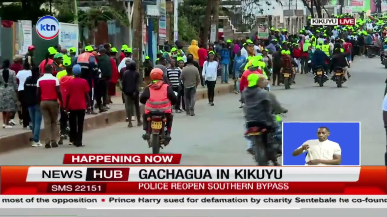 Tension in Kiambu as youths block bypass ahead of Gachagua rally