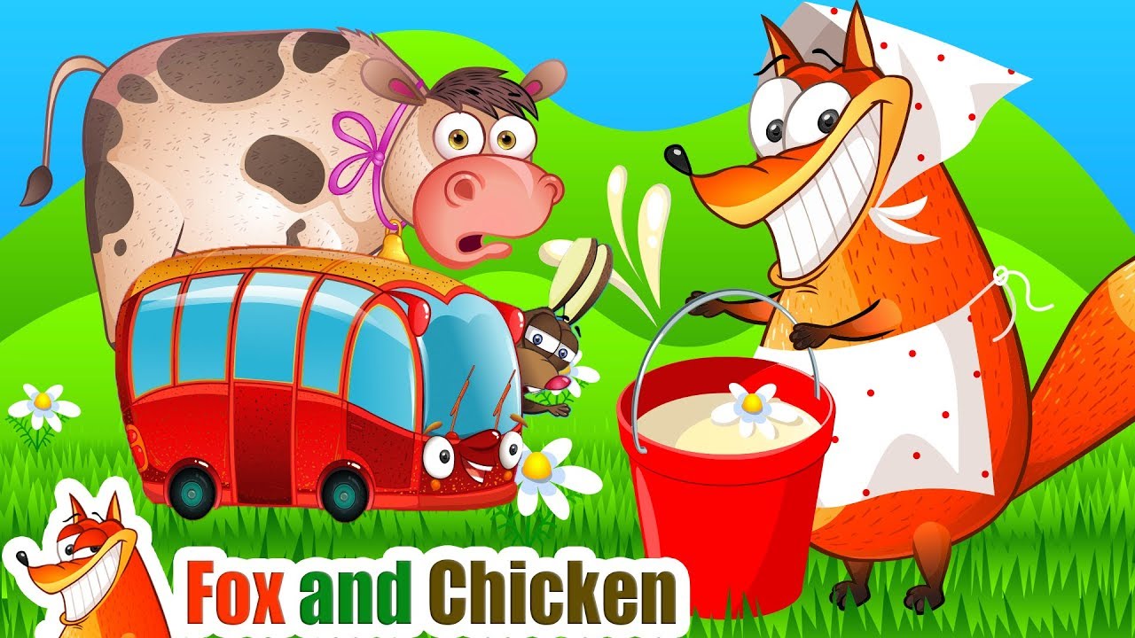 Old MacDonald Had a Farm + Wheels on the Bus Nursery Rhymes & Kids Songs | Fox and Chicken Cartoons