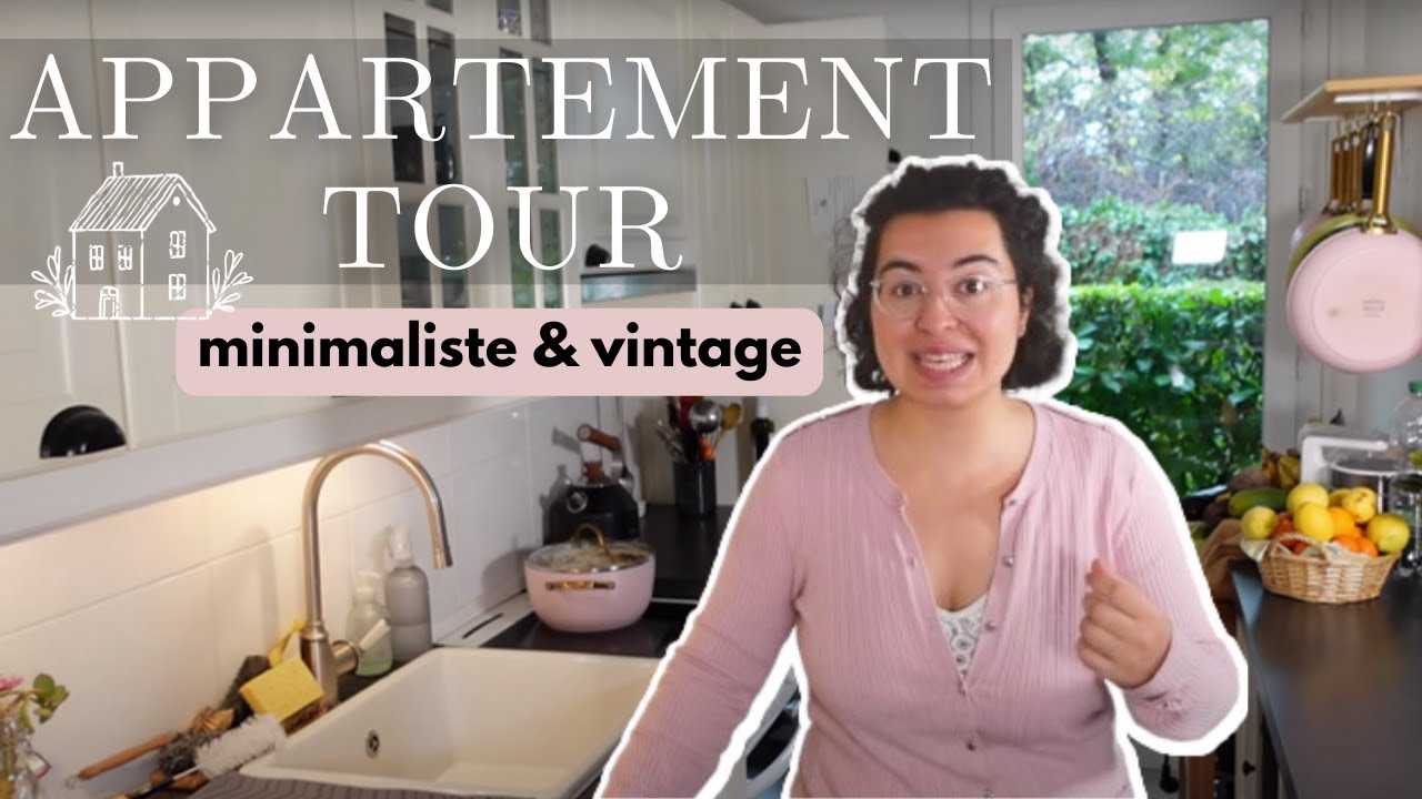 APPARTEMENT TOUR 57m2 : Minimaliste & Vintage à Strasbourg ! Avec terrasse et nature en ville