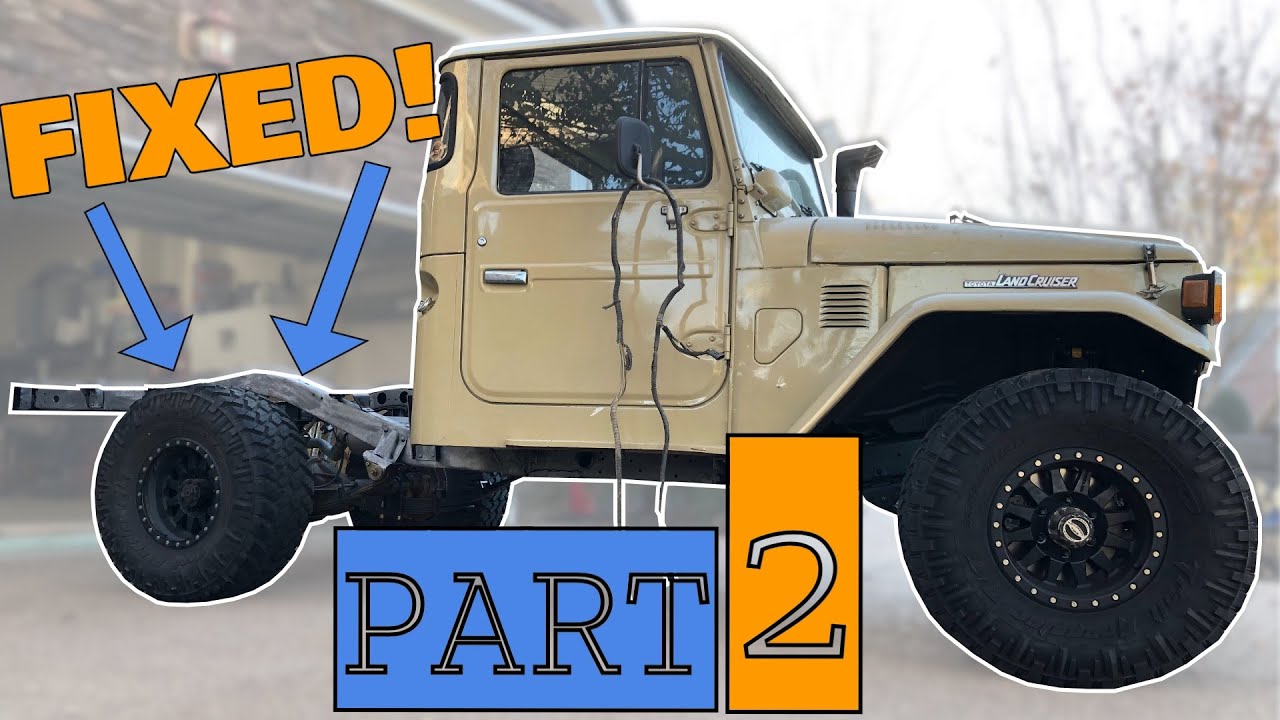 Toyota FJ45 frame repaired!