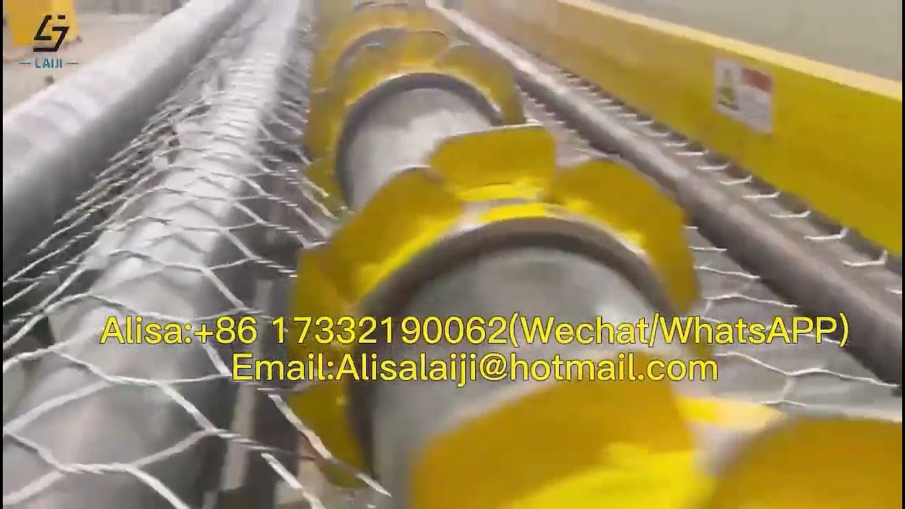 Production Line of Heavy Hexagonal Gabion Mesh Making Machine.