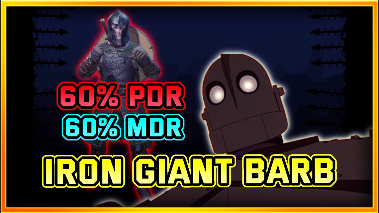 Iron Giant Barbarian Build Is Insane | 60% PDR & MDR Build | Dark and Darker