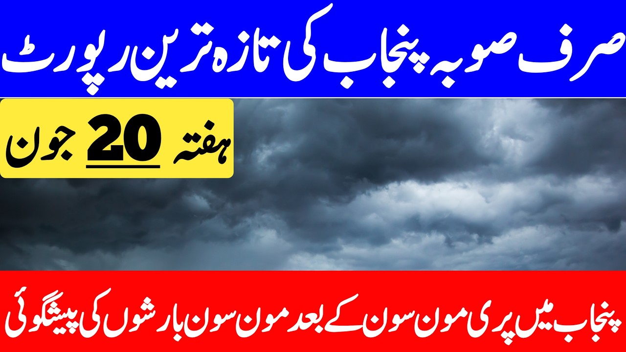 Pre Monsoon Rain's Alert : More Rain's Prediction in Current Week | Punjab Weather Report