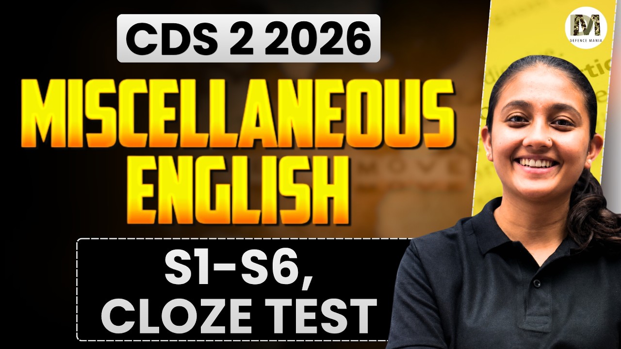 CDS 2 2026 Most Asked Foreign Words | S1-S6 & Cloze Test for CDS Exam