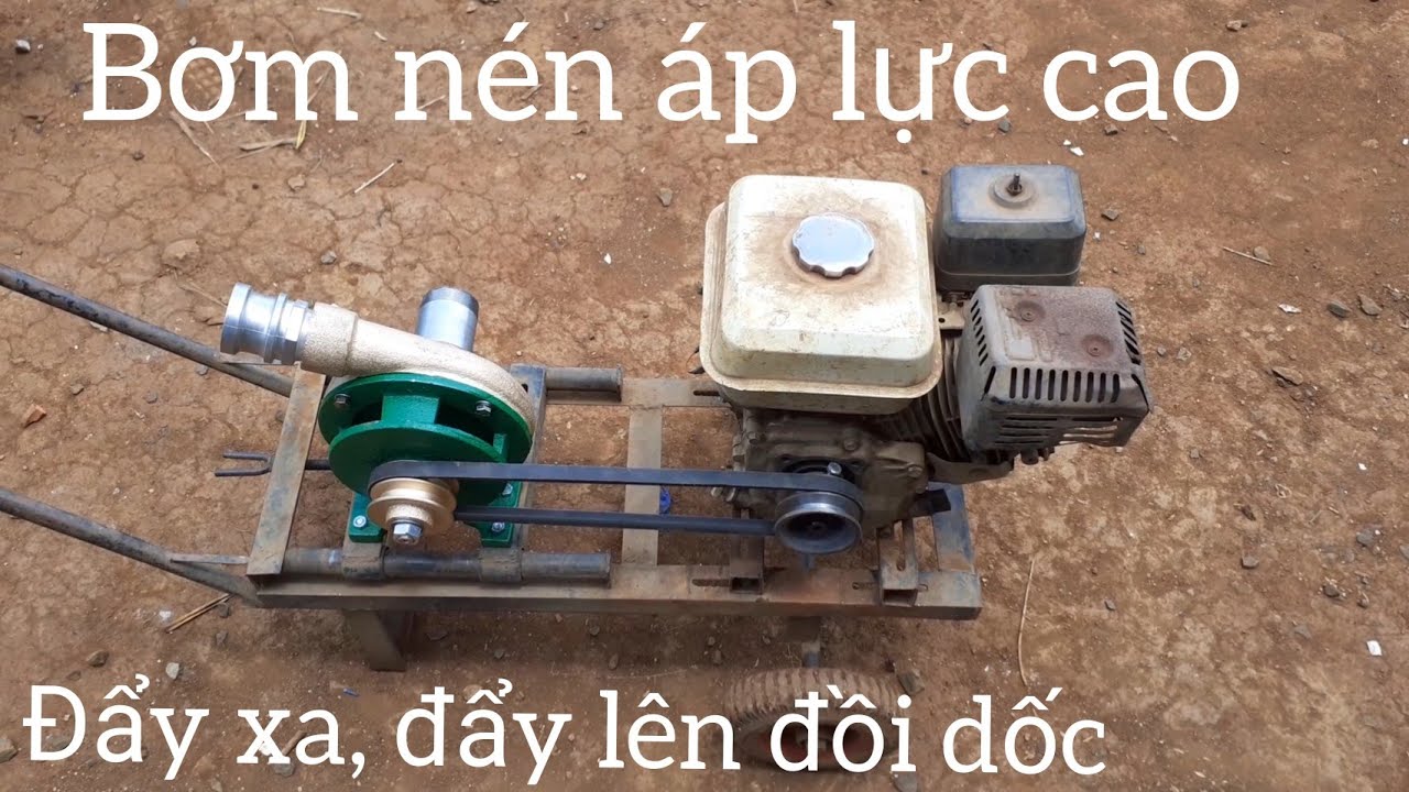Ráp rồi test bộ bơm nén đẩy xa, đẩy lên đồi dốc, đẩy béc tưới tự động || liên hệ 0961599523
