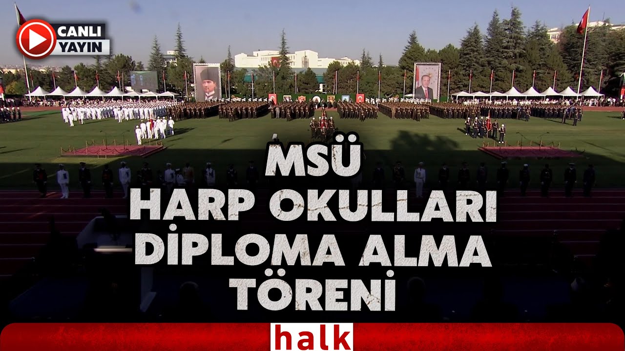 Milli Savunma Üniversitesi Harp Okulları Diploma Alma ve Sancak Devir Teslim Töreni