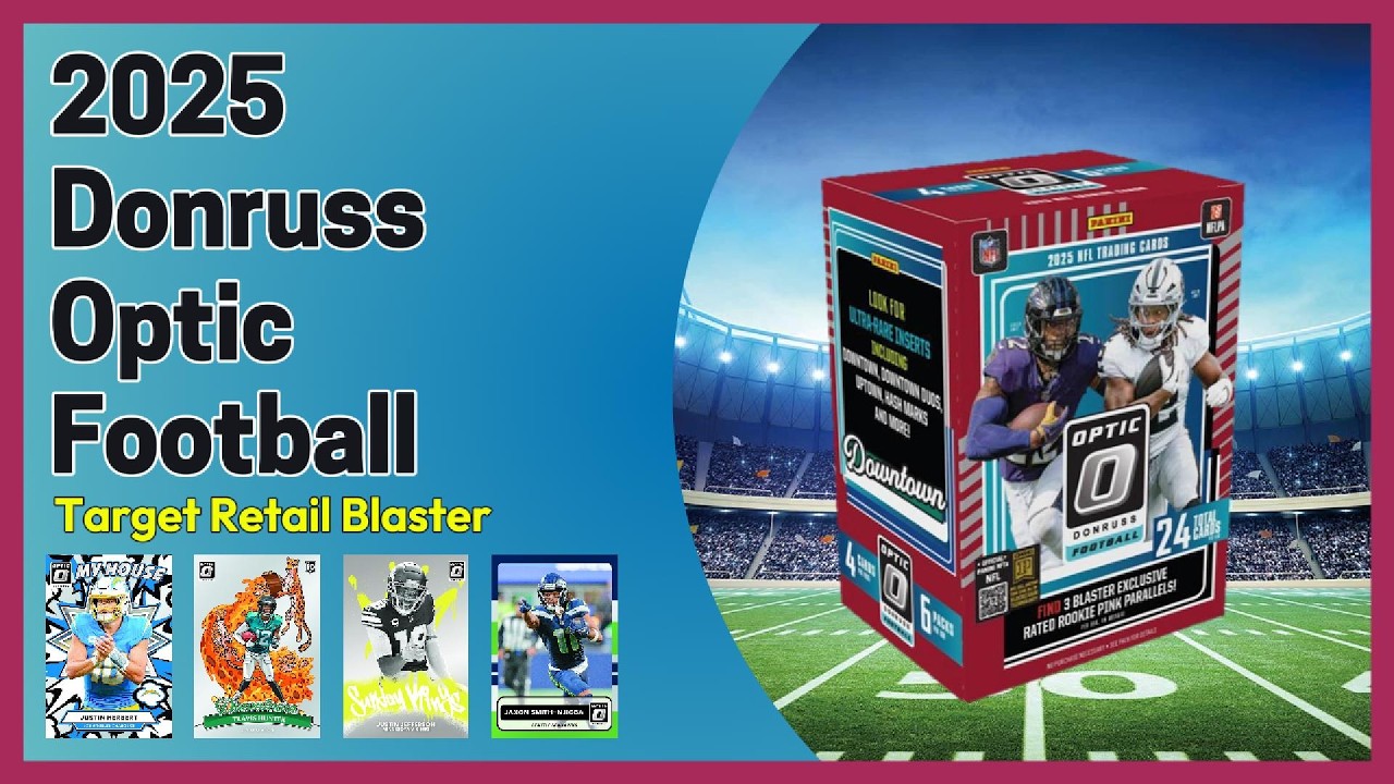 😱😱Did we hit a DOWNTOWN !?! 😱Find out now! 2025 Donruss Optic Football - #Target Retail Blasters 😱
