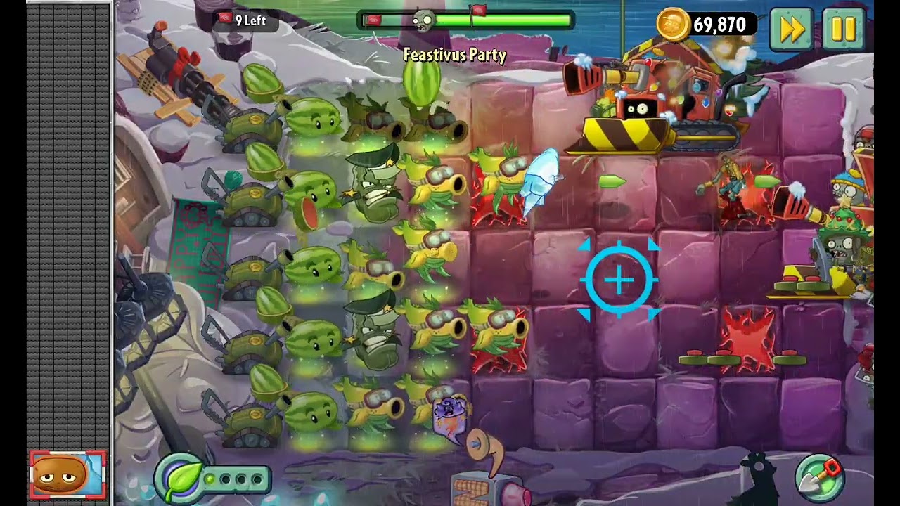 Pvz 2 Alternate UniverZ: Christmas Front Piñata Party 1