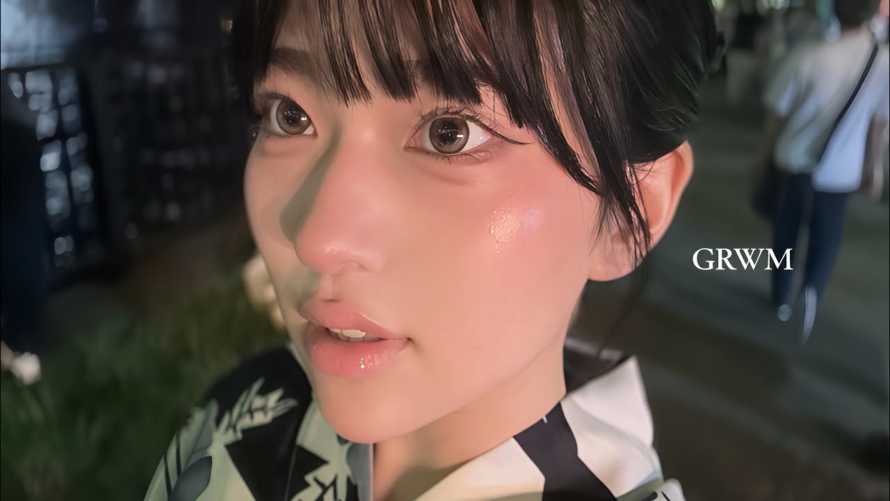 すきぴと花火デートのGRWM【真夏の炎天下長時間でも崩れないベースメイク💦】