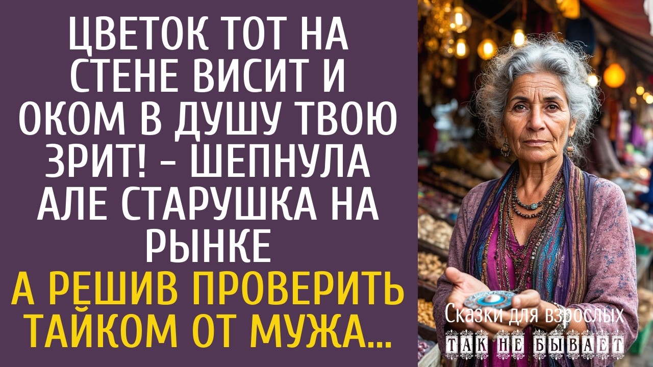 Цветок тот на стене висит и оком в душу твою зрит! - шепнула Але бабушка на рынке… А решив проверить