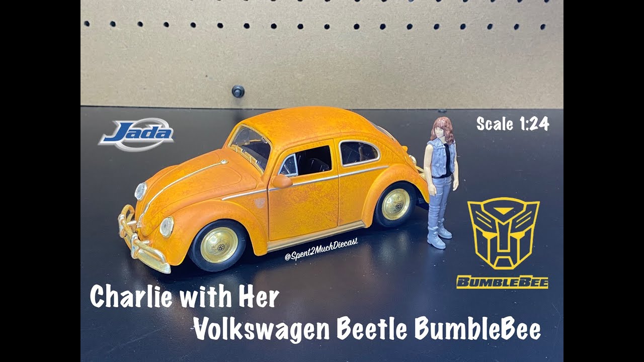 Charlie & Volkswagen Beetle BumbleBee by Jada Transformers Autobot Hollywood Rides Diecast Unboxing
