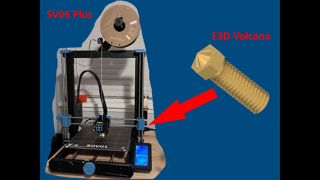 E3D Volcano Nozzle in your Sovol SV06 Plus!