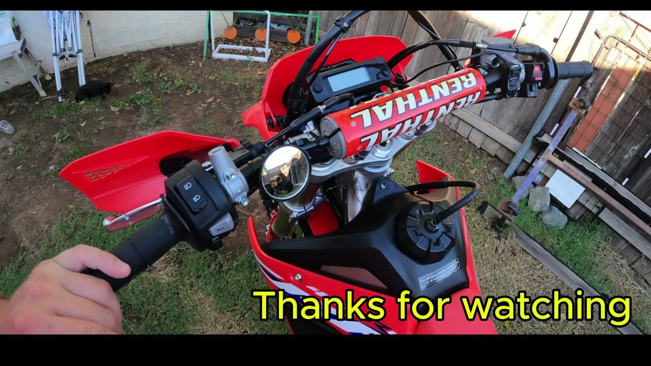 Double take trail mirror for my CRF450 RL