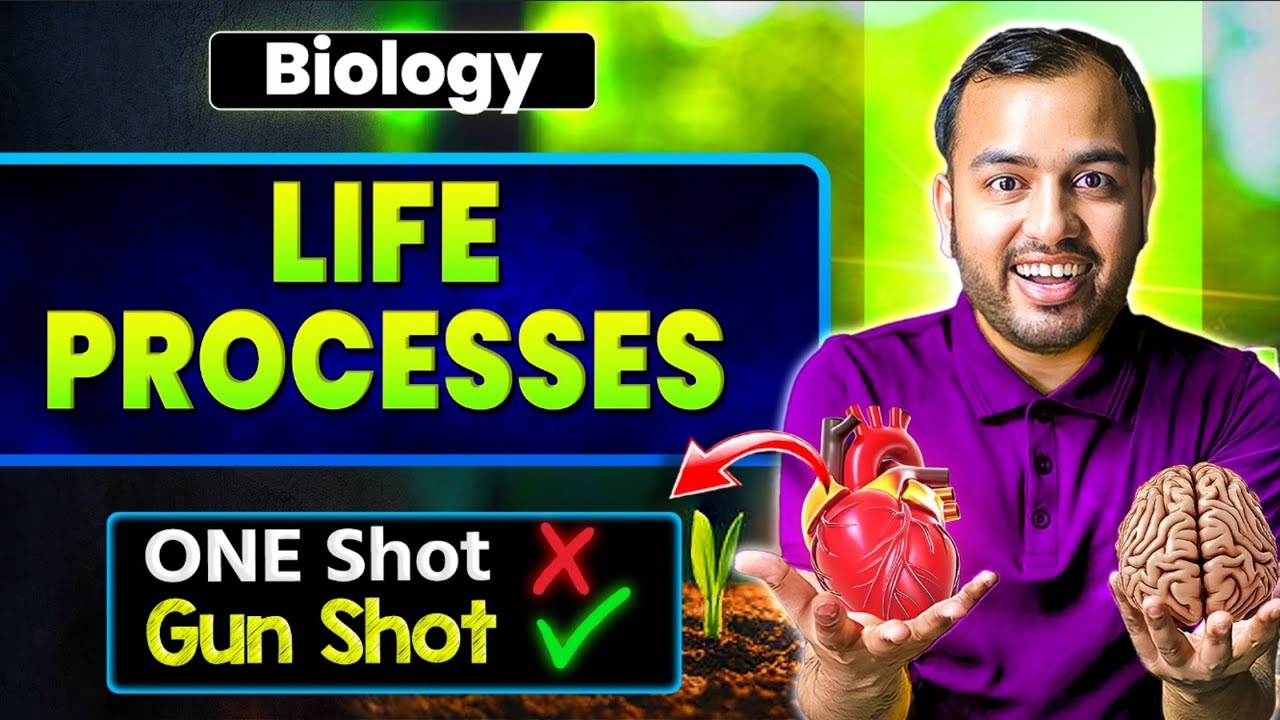 I'll TEACH BIOLOGY - LIFE PROCESSES || GUN-SHOT ✅ || 100% Paper Yahi Se Aayega !!