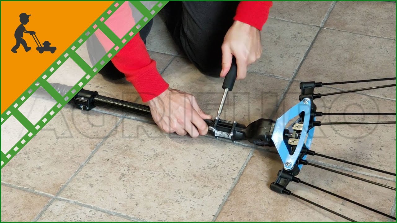Abbacchiatore elettrico a batteria Campagnola Icarus ECO 185-270: come montare lo scuotitore