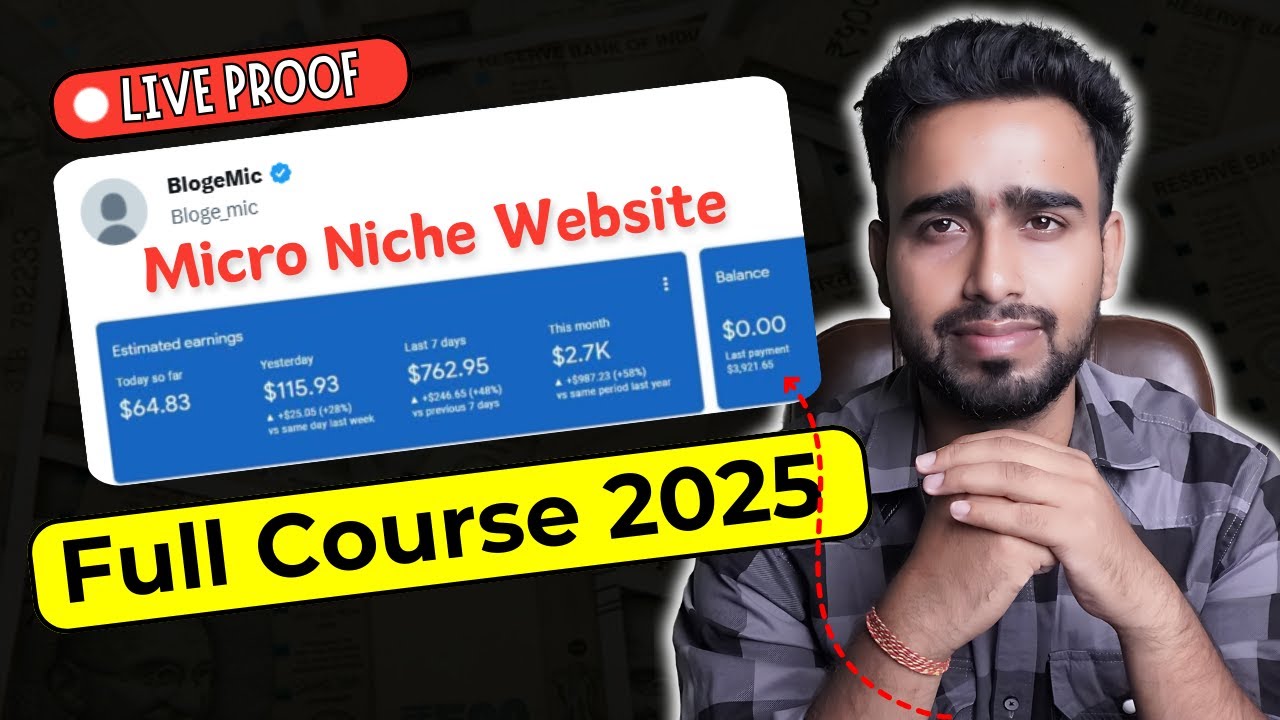 How to Create a Micro Niche Blog & Website in 2025 || Micro Niche Website Full Course in Hindi
