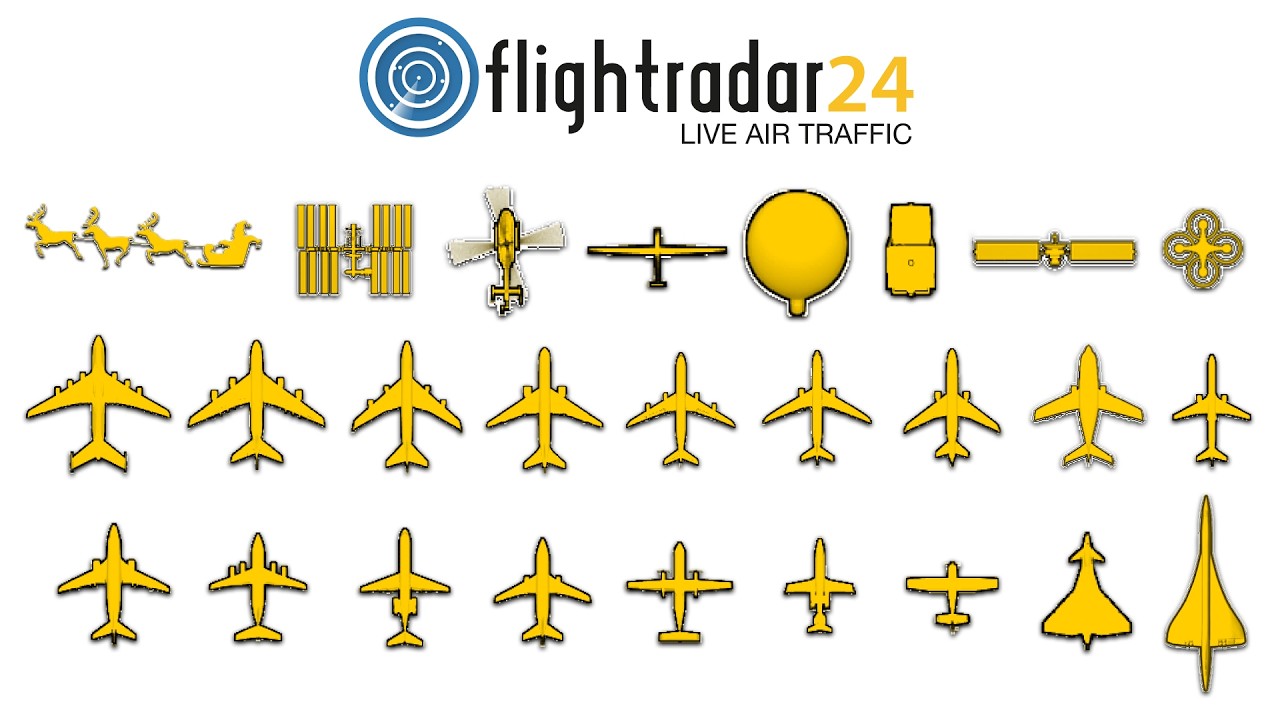 Every Flightradar24 Plane Icon Explained