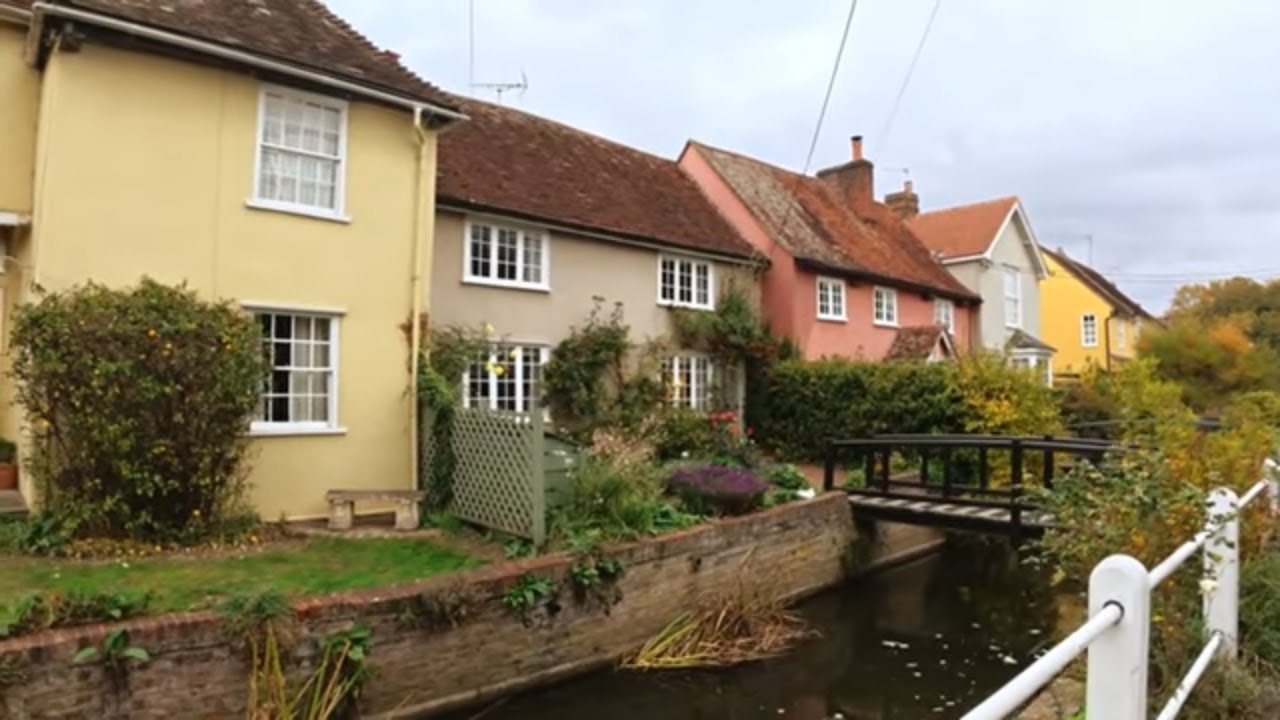 Peaceful walk in Nayland, Suffolk — English village by the River Stour 4K