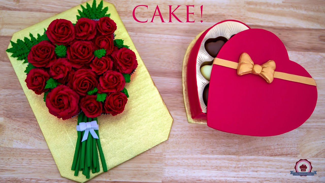 Cupcake Roses - Heart Cake Chocolates