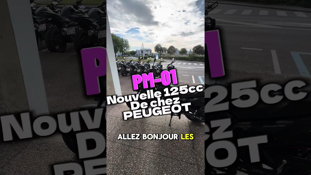 Notre nouvelle petite 125cc La P￼M-01 de chez Peugeot