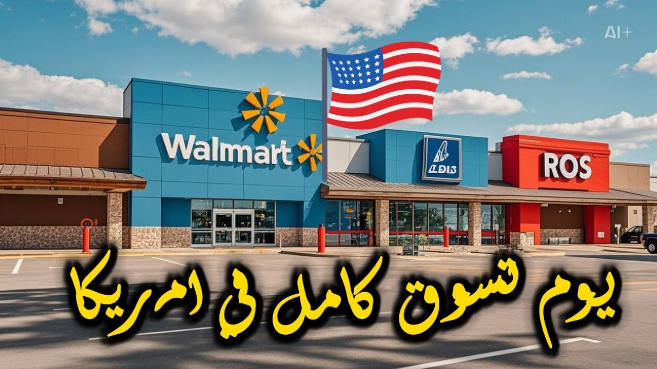 يوم تسوق كامل في أمريكا 🛒 | جولة في Walmart, Aldi & Ross!