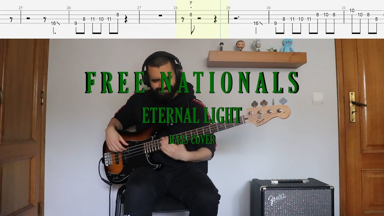 Free Nationals // Eternal Light [Bass Cover + Tabs]