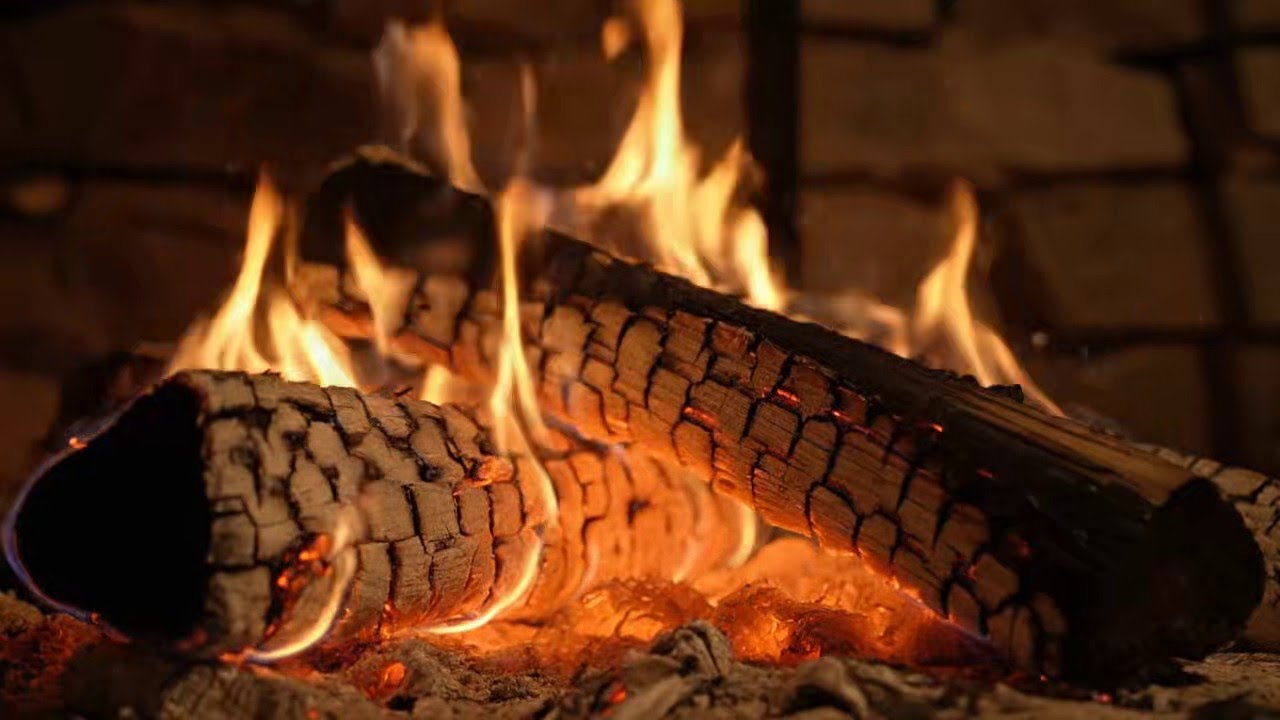 Crackling Fireplace 🔥 Jazz Piano Chill Ambience for Cozy Night Relaxation