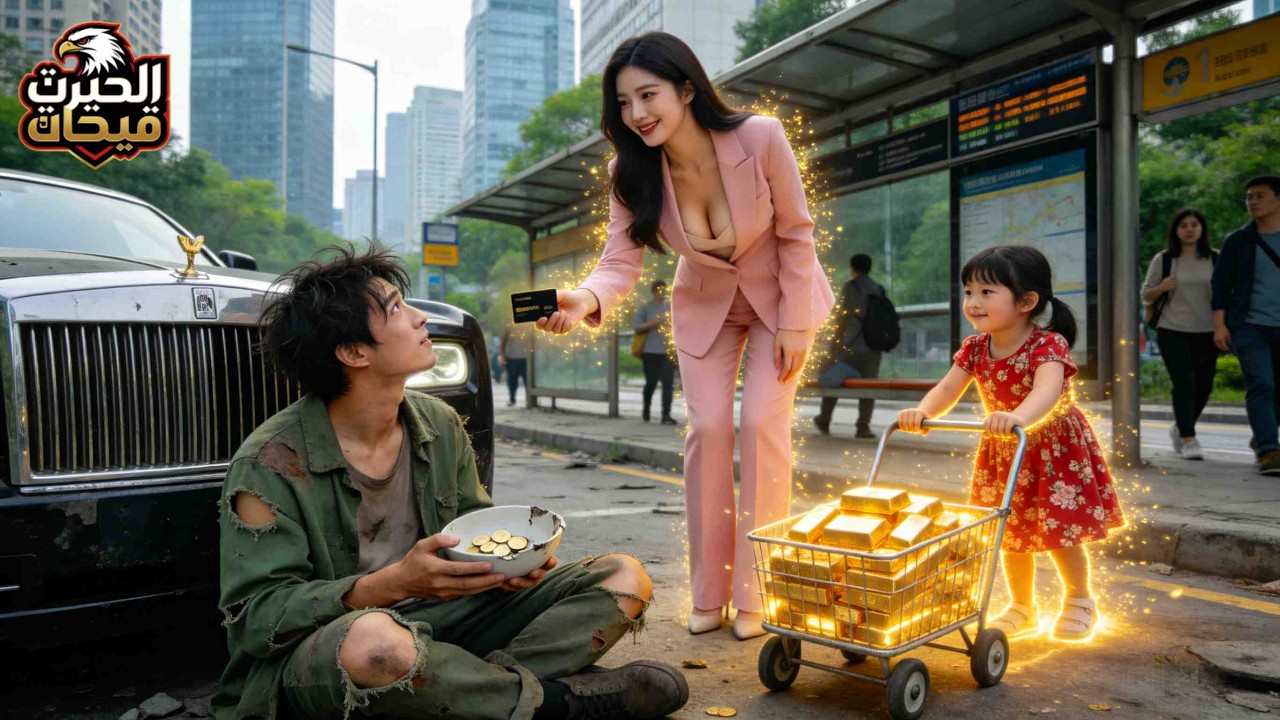 ليلة باردة، طفلة تحتضر؛ متسول ينقذها بآخر ماله! فإذا بها رزقٌ سماوي يهبه حسناء وسيارة!