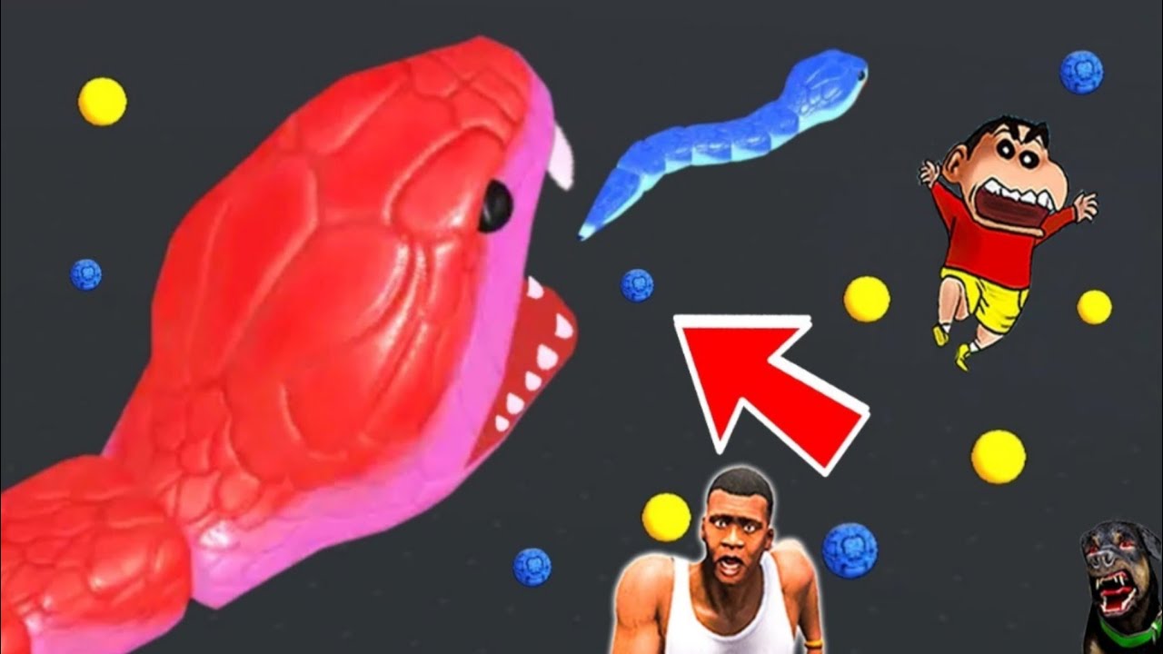 SHINCHAN NOOB vs PRO vs HACKER in SNAKE CLASH with FRANKLIN & CHOP | DREAM SQUAD ¿