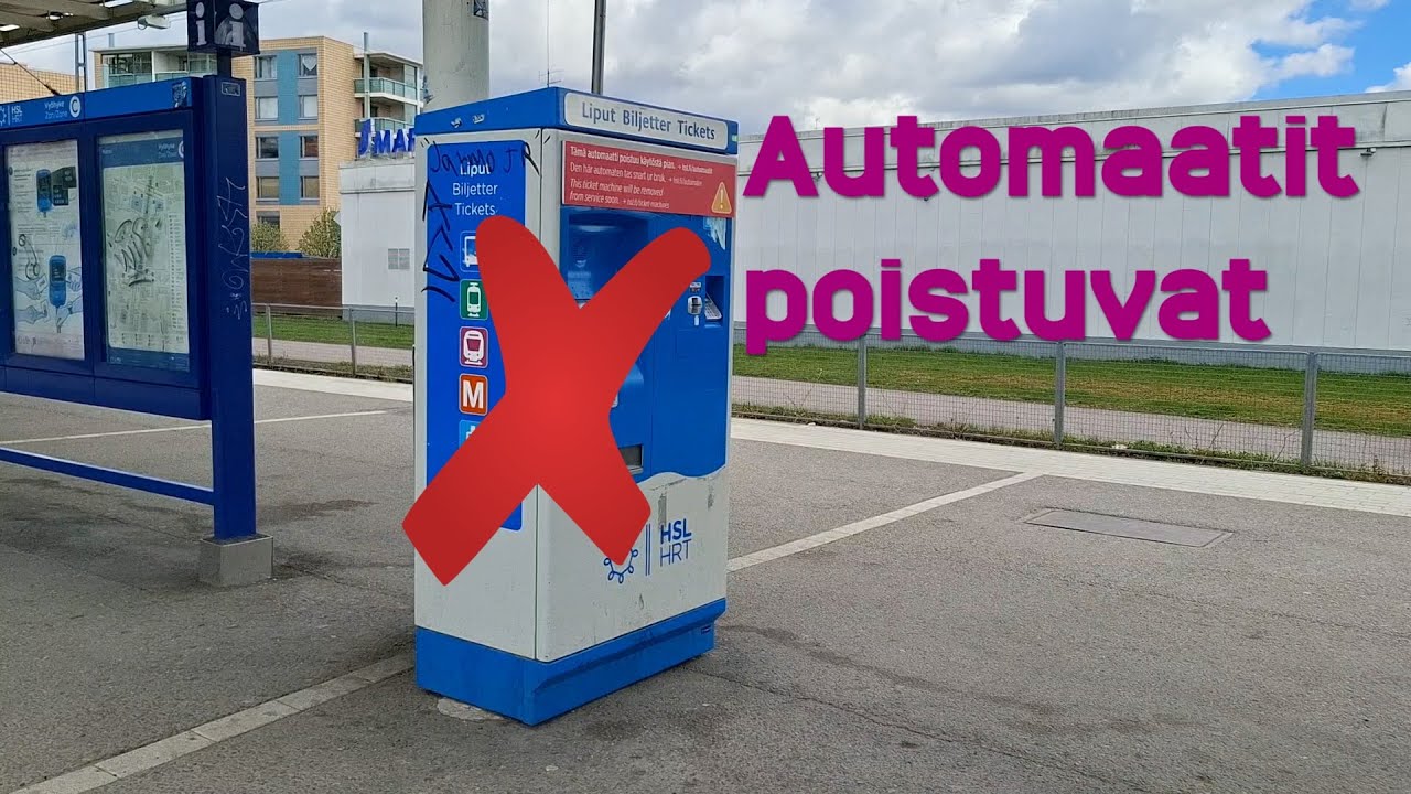 HSL poistaa isot lippuautomaatit – mitä jää jäljelle?
