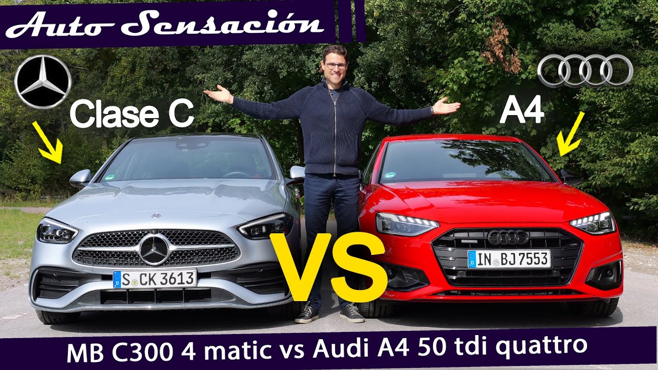 Camparativa  Mercedes Benz C300 4matic  vs Audi A4 50 tdi Tiptronic Quattro.