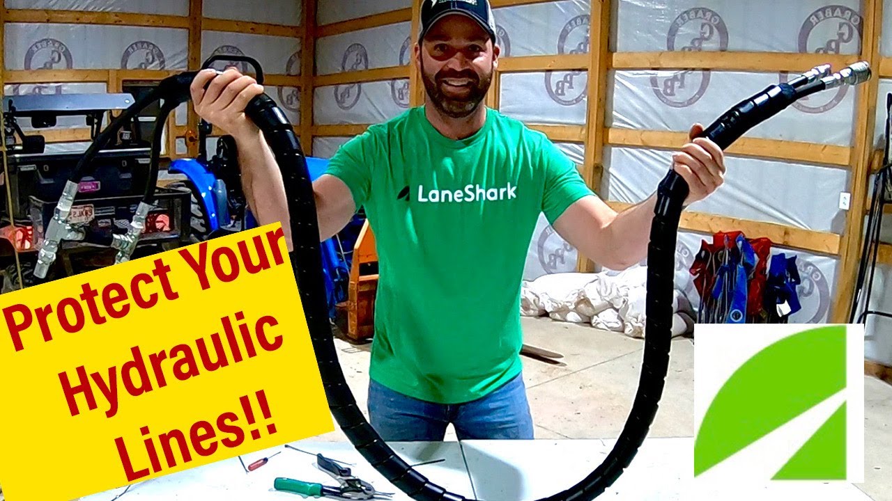 Hydraulic Hose Protection- Install and Review of Lane Sharks Hydraulic Hose Guard Wrap