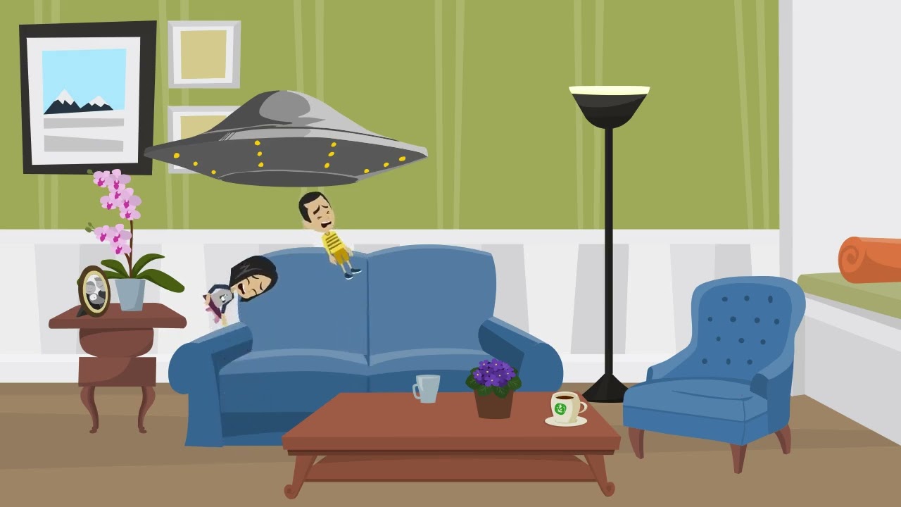 Sam in Vyond Ep 7 Sam has a nightmare about a UFO capturing his friends