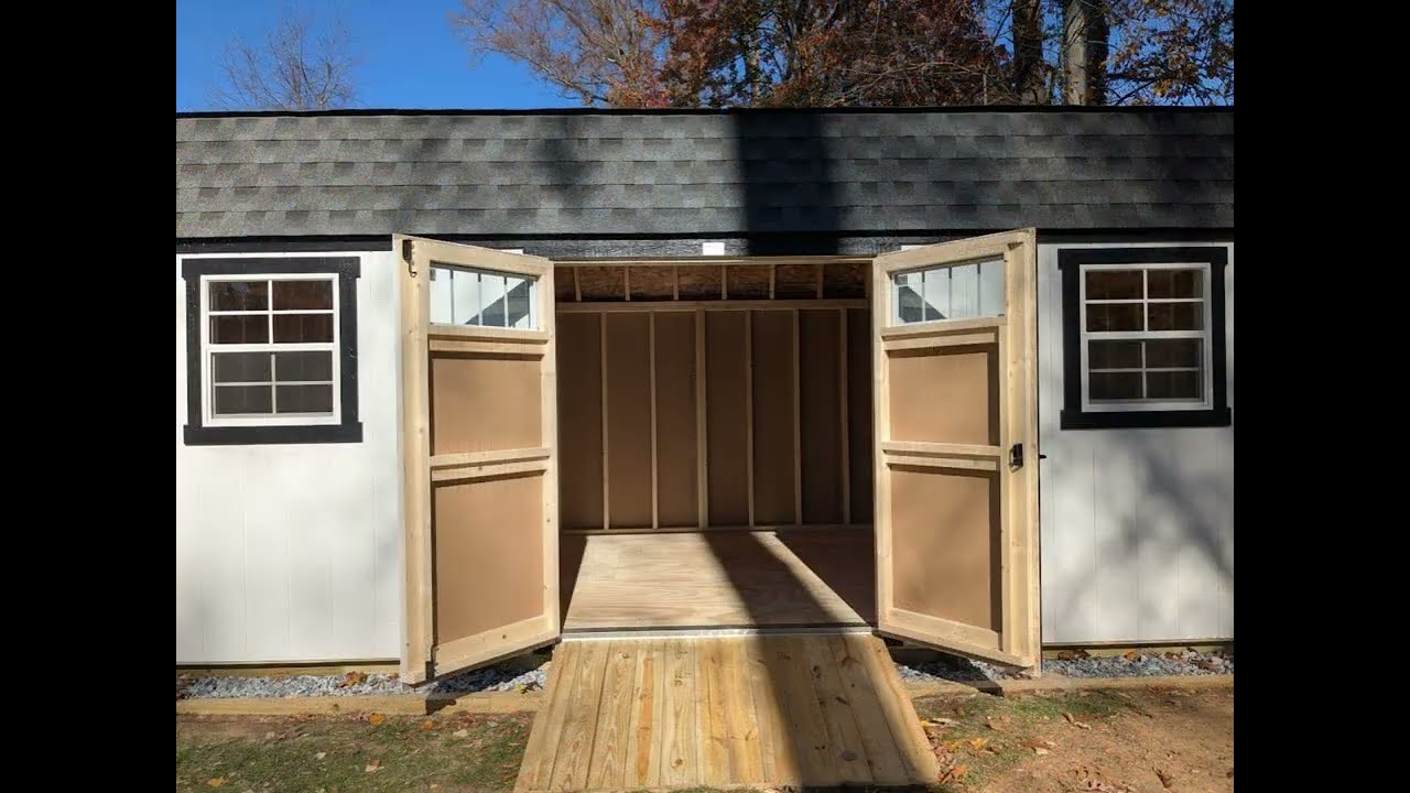 10'x20' High Barn Storage shed built on-site