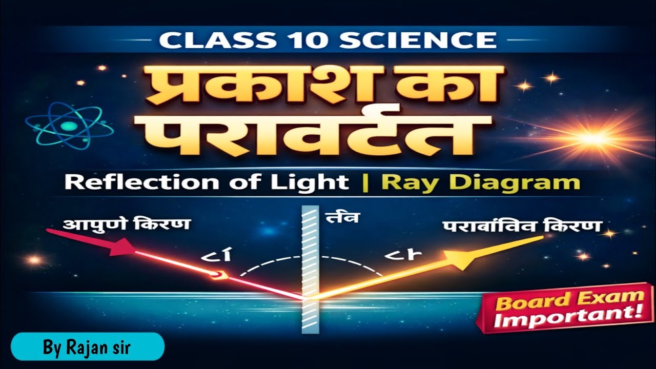 प्रकाश का परावर्तन | Reflection of Light |✓ कक्षा 10 विज्ञान | आसान ट्रिक से समझें 💥