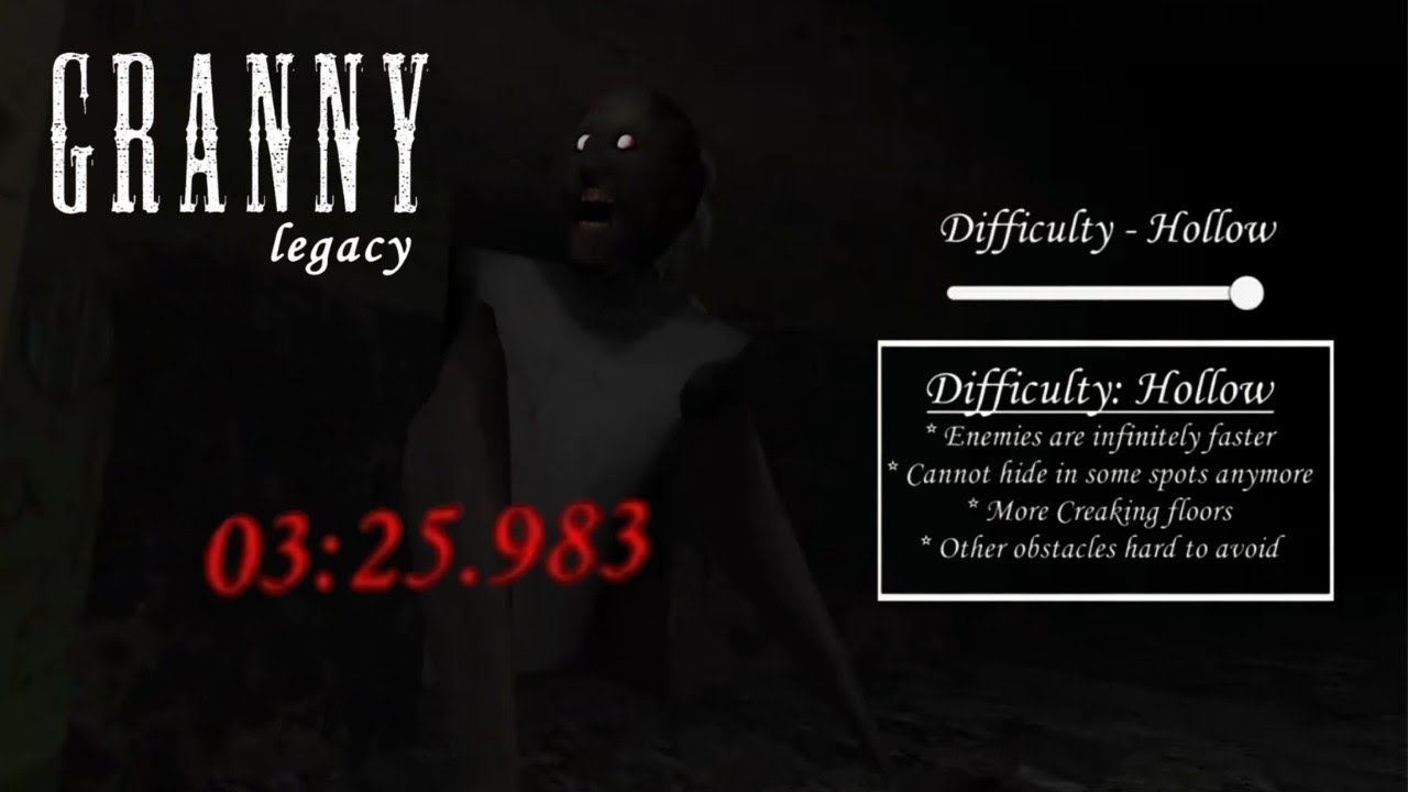 Granny Legacy Hollow Difficulty SPEEDRUN in 3:25 !! [World Record]