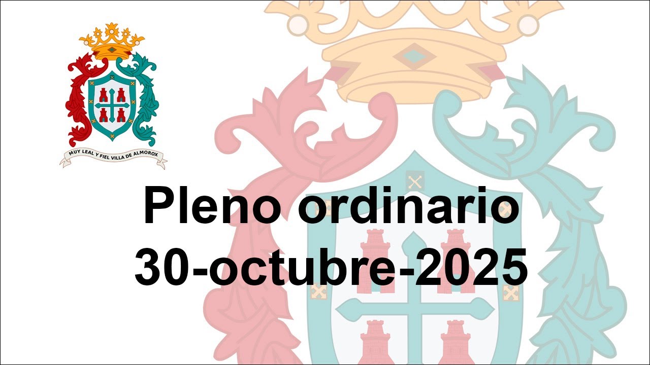 PlenoOrdinario del 30 de octubre de 2025