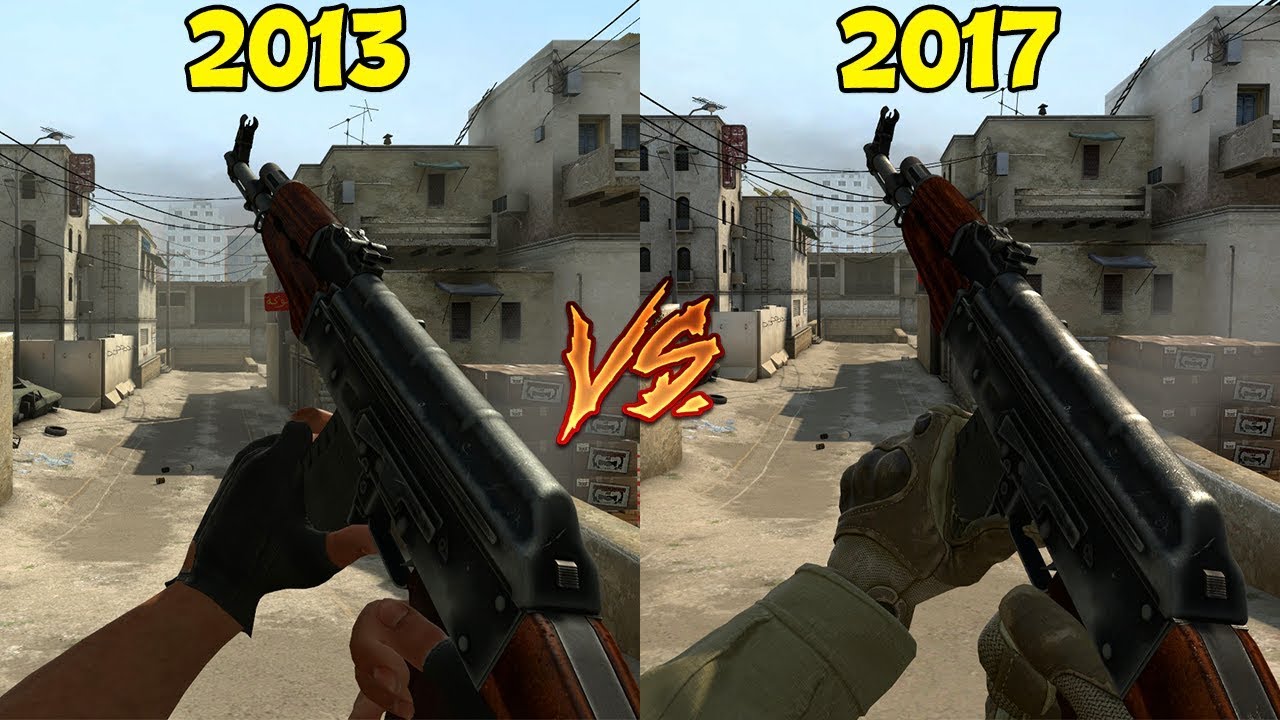 CS:GO - SOM DAS ARMAS COMPARAÇÃO 2013 VS 2017