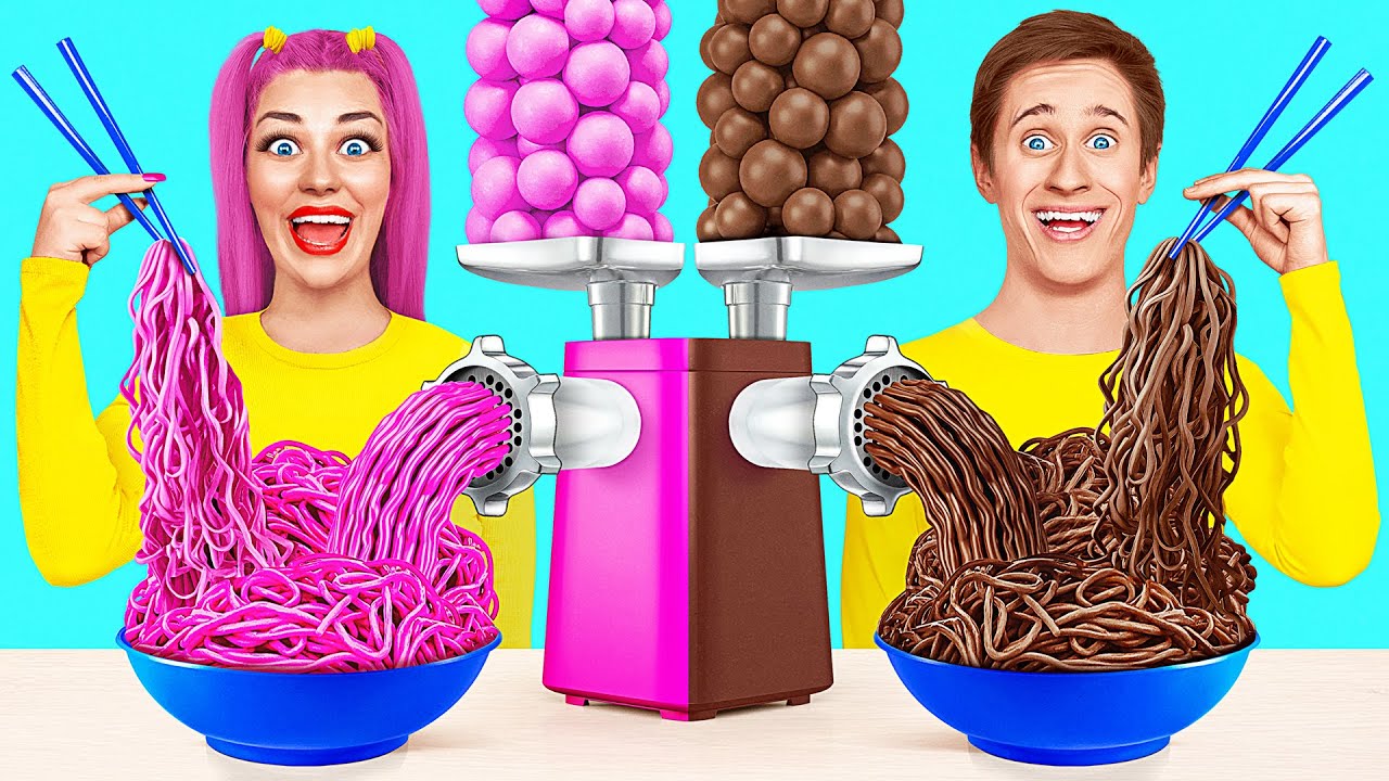 Guma Balonowa vs Czekoladowe Jedzenie Wyzwanie | Szalone Wyzwanie Multi DO Challenge