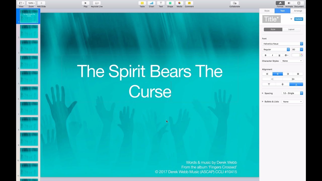 Derek Webb - The Spirit Bears The Curse (Lyric Video)