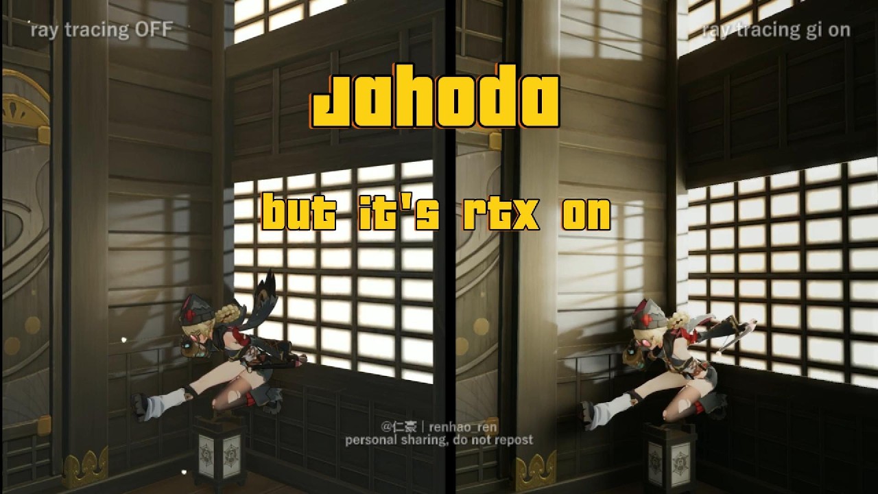 Ray Tracing in Genshin Impact gameplay Demo