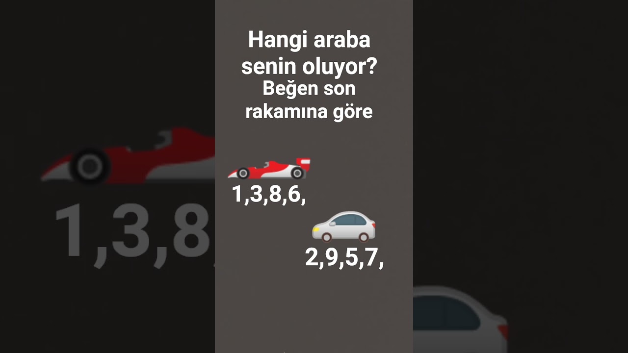 Beğen son rakamına göre 