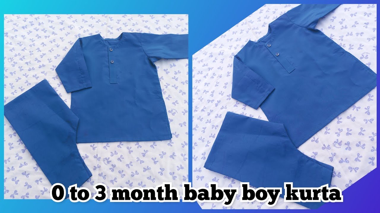 0 to 3 month baby boy #summer #kurta cutting stitching #Newborn baby boy kurta@St Fashion Hub