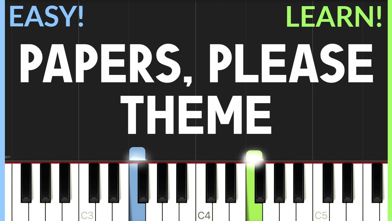 Papers, Please Theme | EASY Piano Tutorial