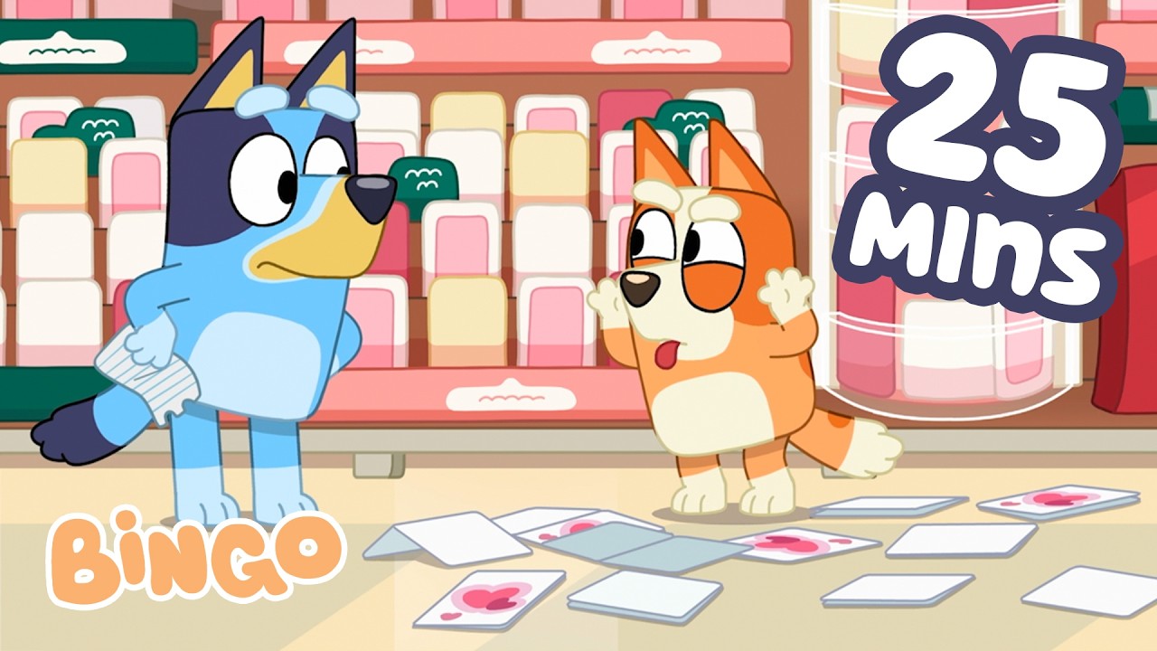 Bingo is Being VERY Cheeky At The Shops! 🏬🧡 | 25 Minutes Of Cheekiness | Bingo - Official Channel