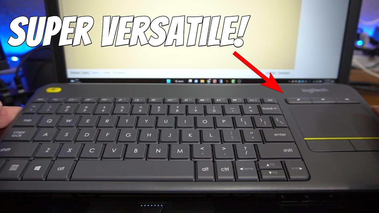 Recenzja klawiatury Logitech K400 Plus Wireless Touch z łatwym sterowaniem multimediami i wbudowa...