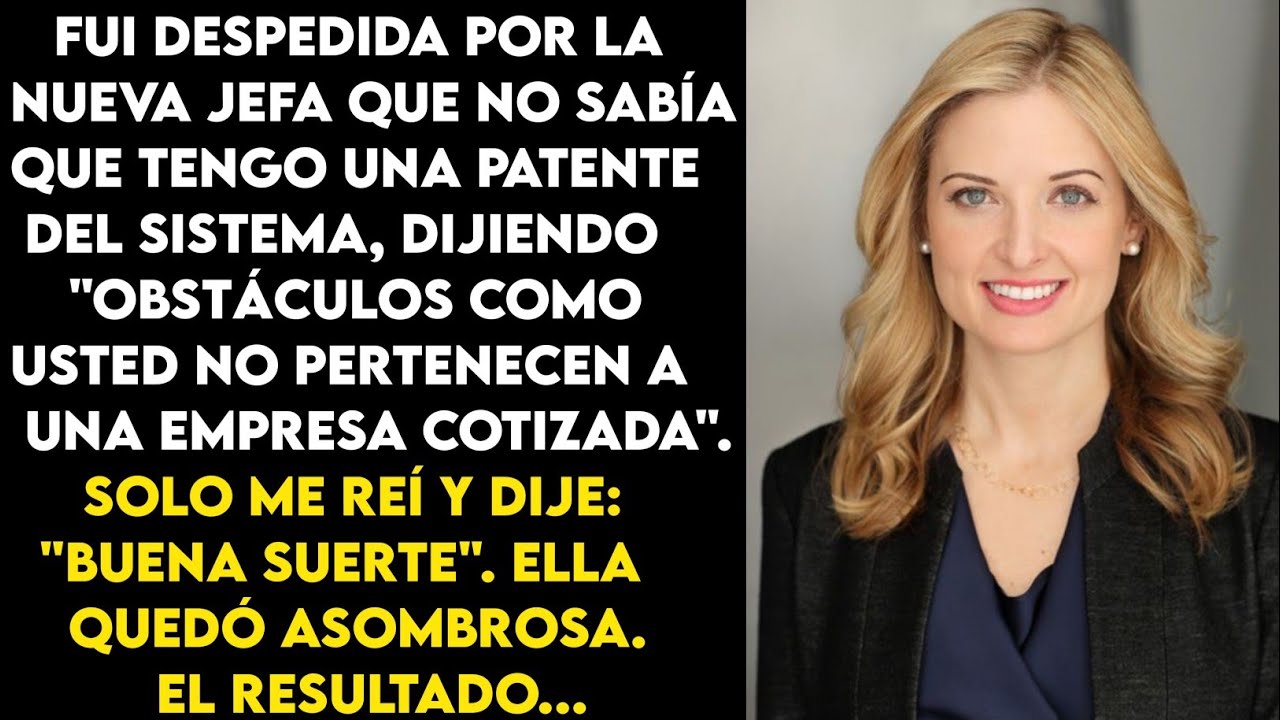 Yo, titular de la patente,fui despedido por un jefe despistado.Rióle deseó suerte.Ella quedó atónita
