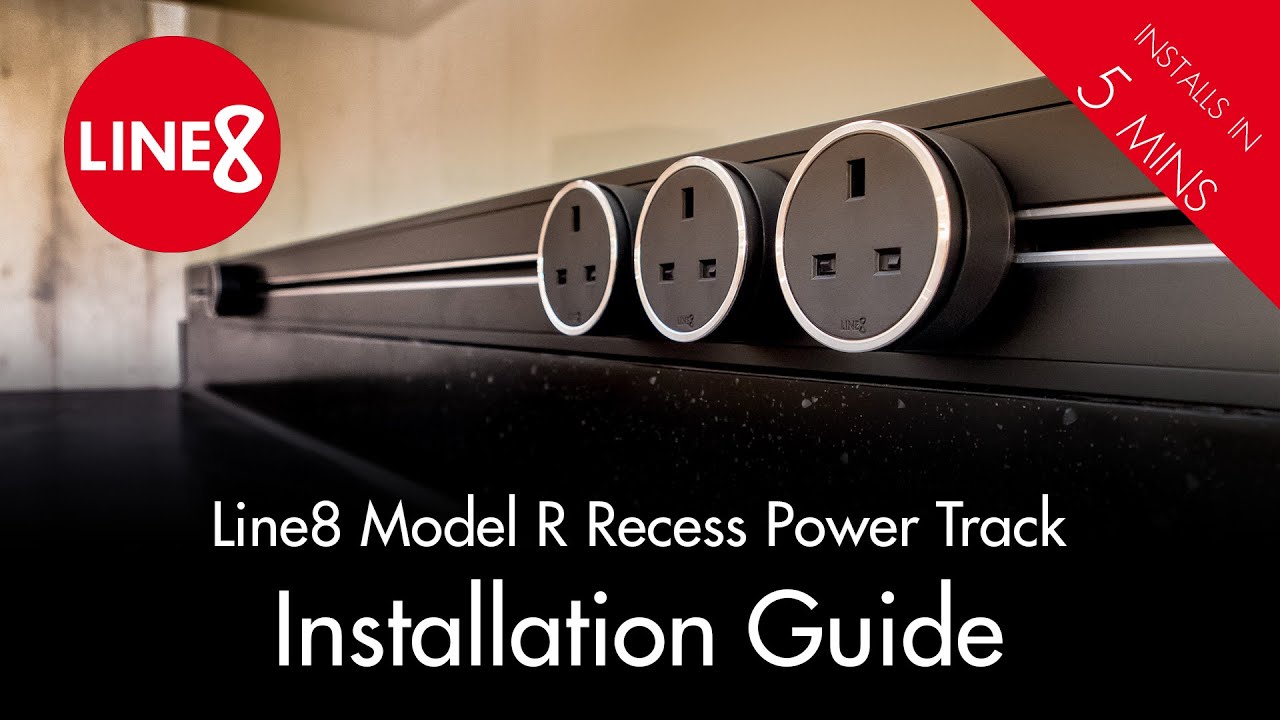 Line8 Model R Recess Power Track Installation Guide