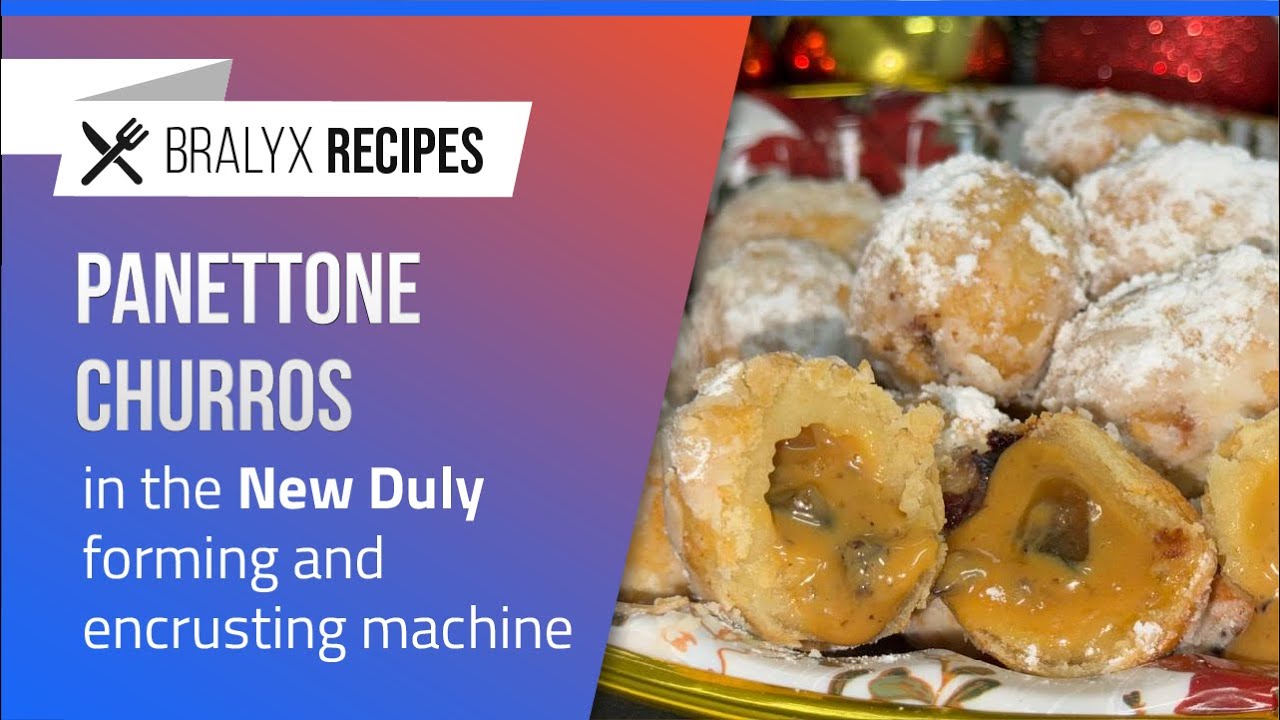 🎄 Panettone Churros made with BRALYX Machines — Straight from our Official Recipe Collection!